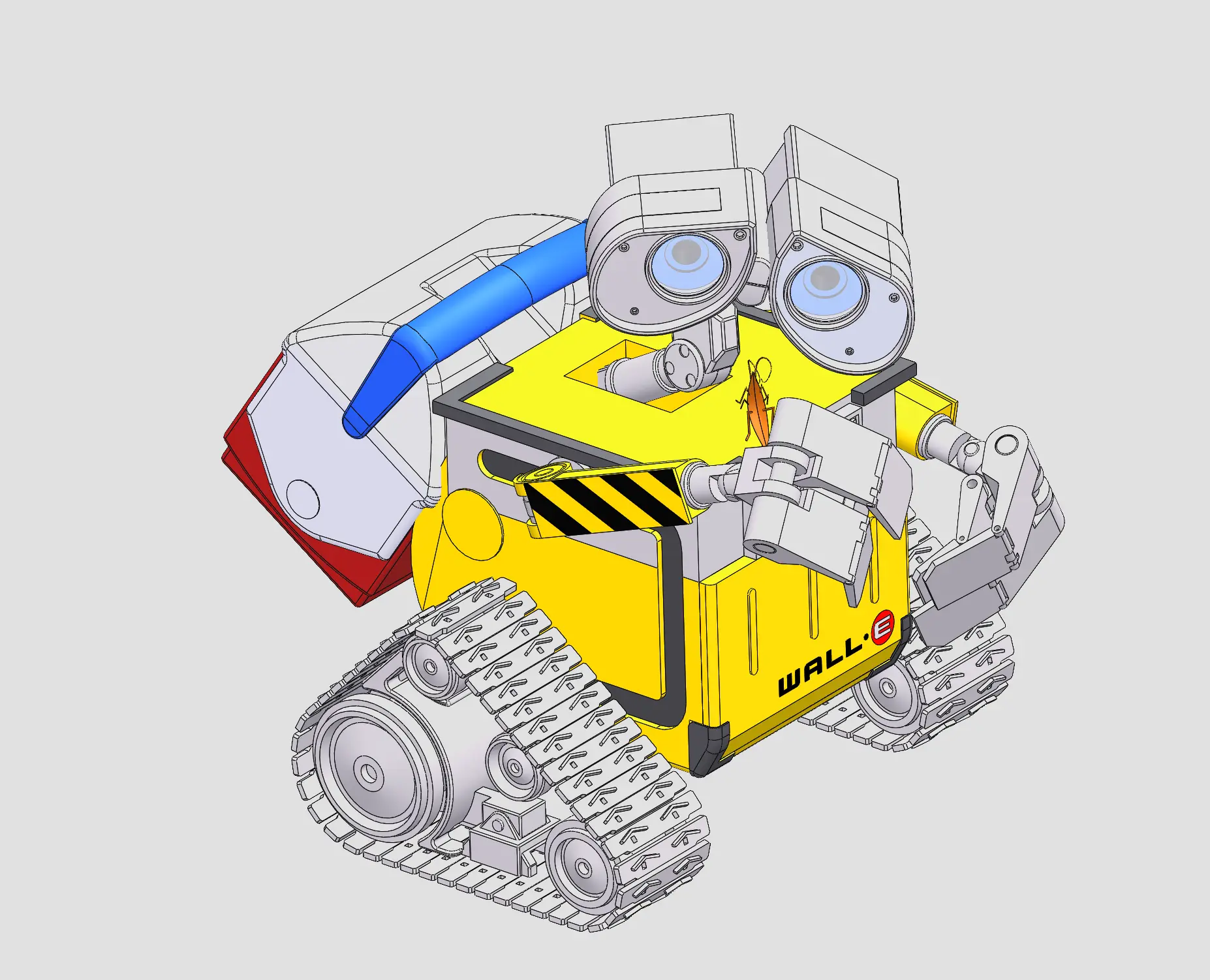 Wall-e机器人3D模型下载