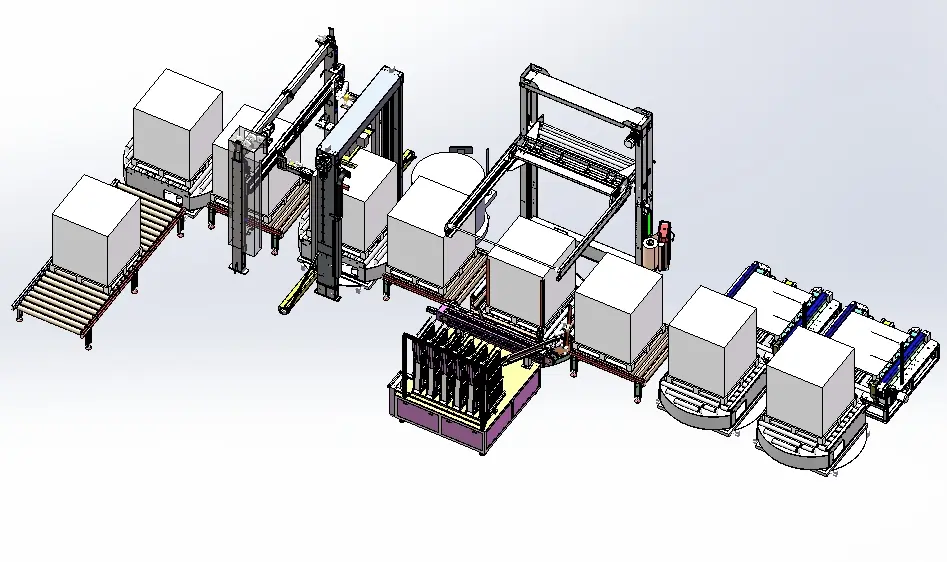 电芯包装线-3D模型下载