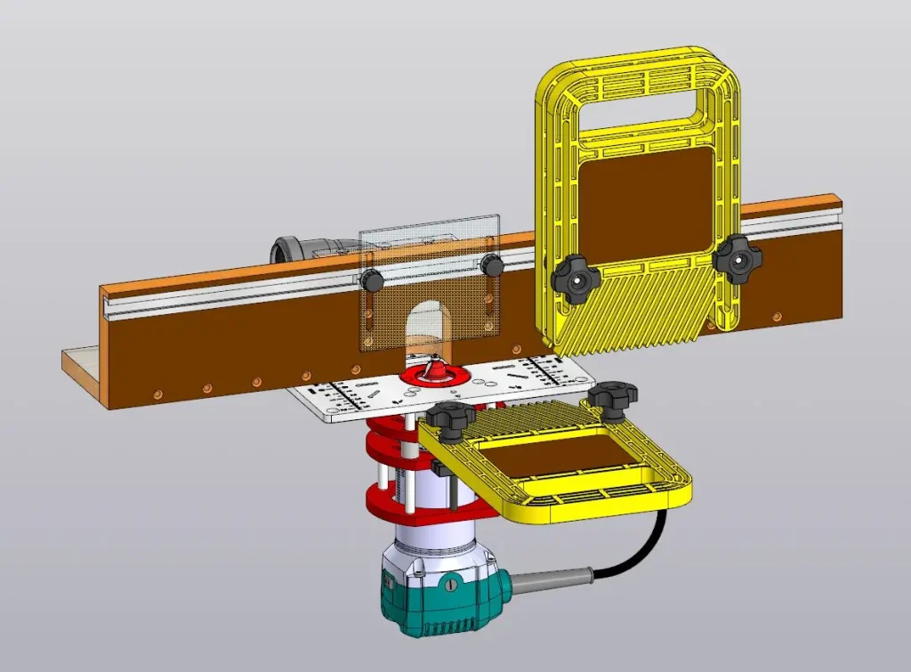 用于Makita RT0700C修边机的紧凑型木工工作台-果然酷酷