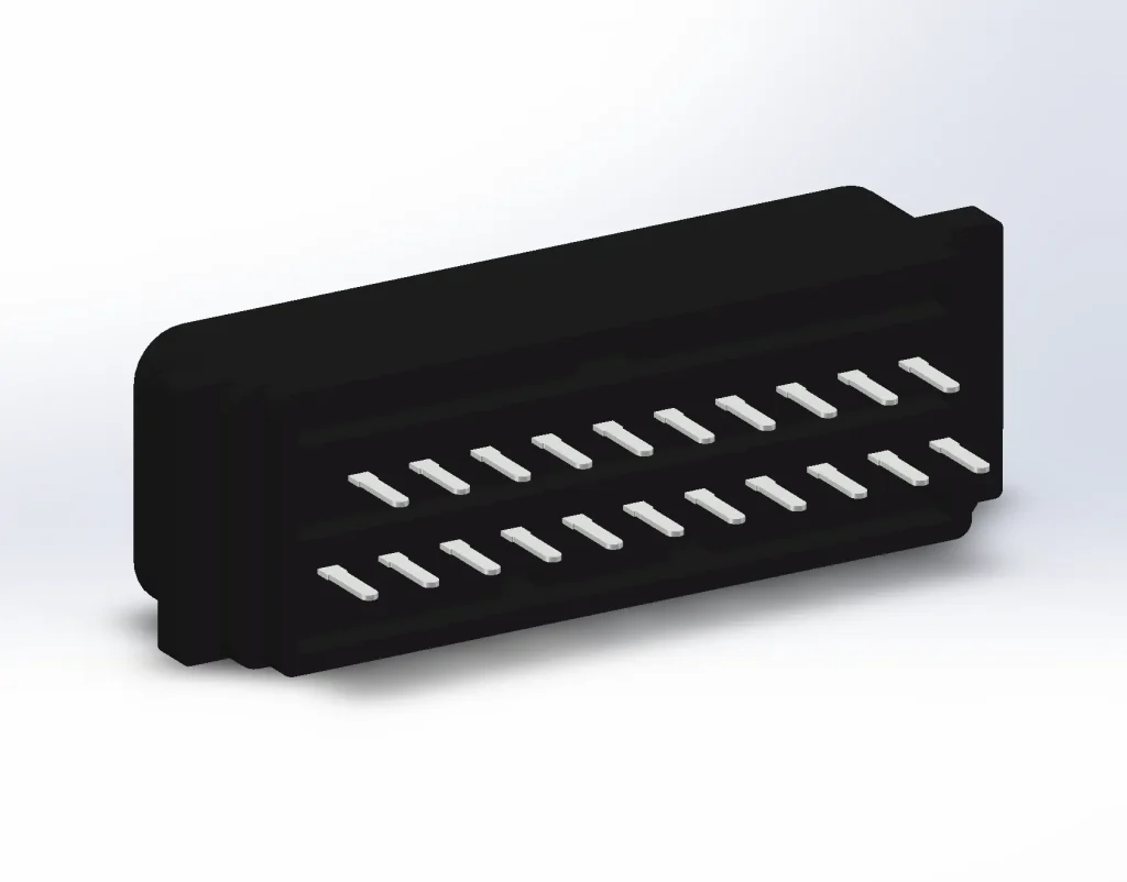 图片[2]-SCART21针180°插座连接器母头