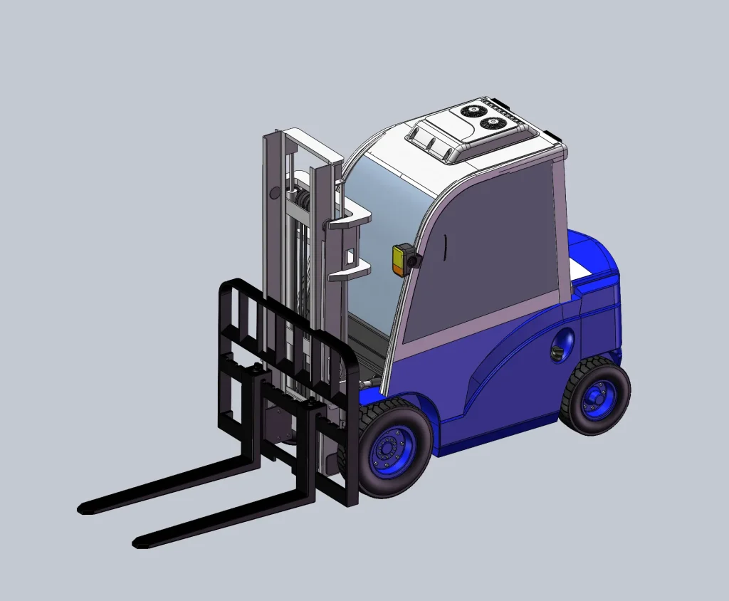 5吨带驾驶室叉车-果然酷酷