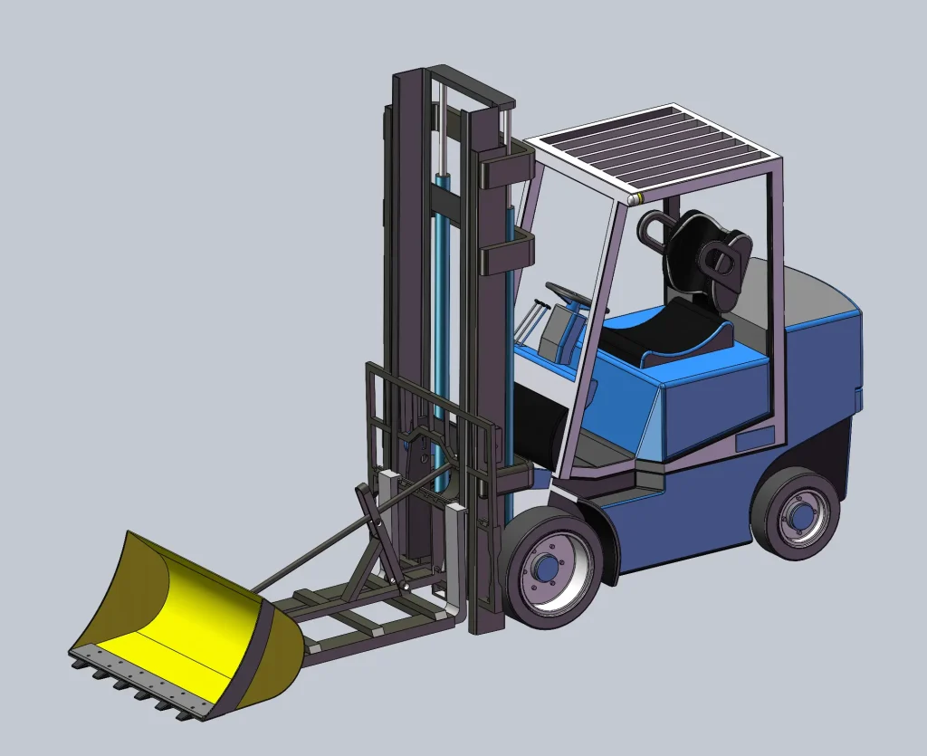 带铲叉车-果然酷酷