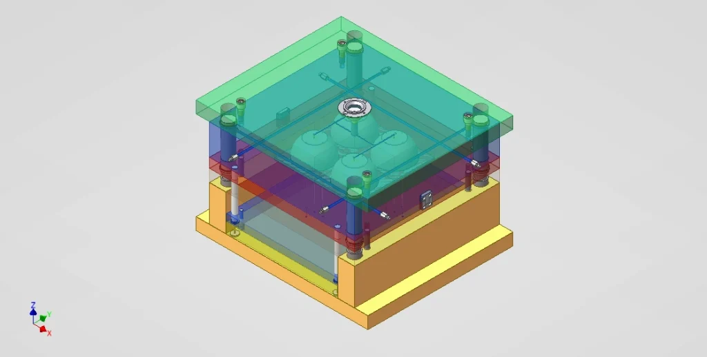 4个简单的碗注塑模具设计-果然酷酷