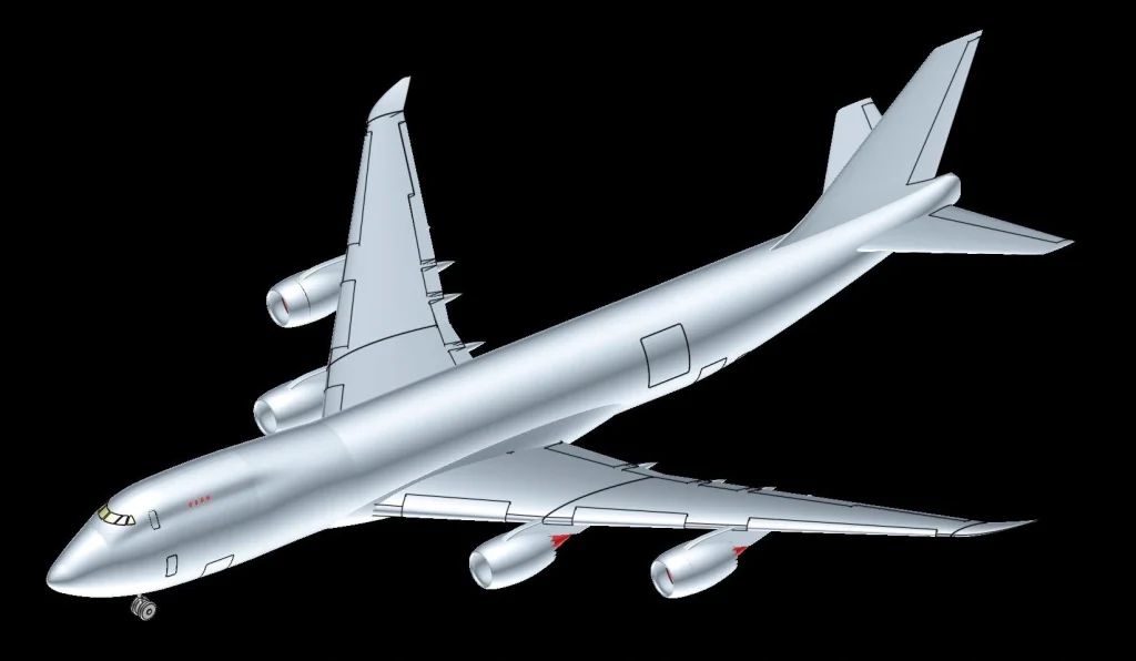 747-8F货机实体装配模型-果然酷酷