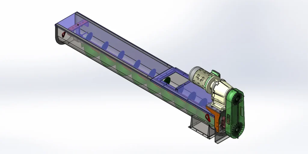 农业用槽式螺旋输送机-果然酷酷