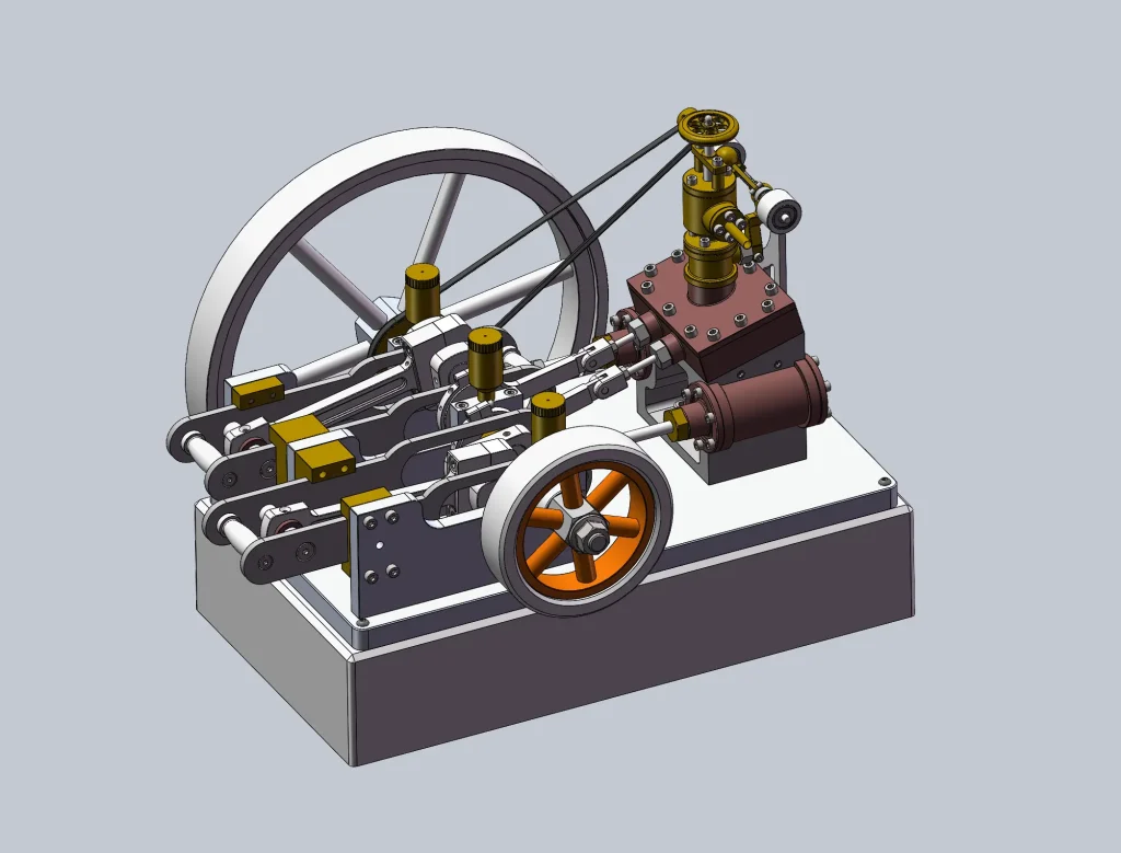 曲轴式蒸汽机-果然酷酷