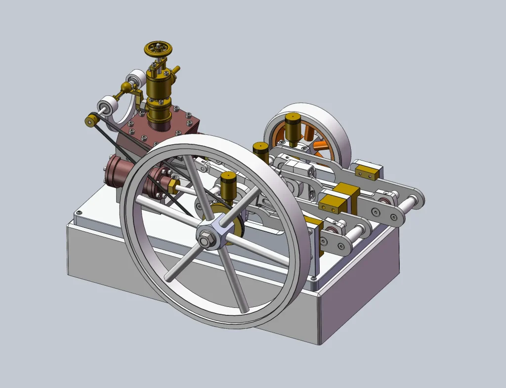 图片[2]-曲轴式蒸汽机3D模型下载