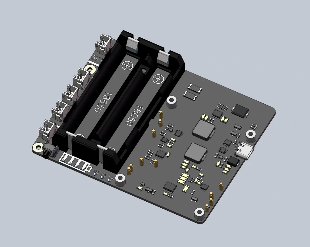 树莓派5不间断电源（UPS）扩展板-果然酷酷